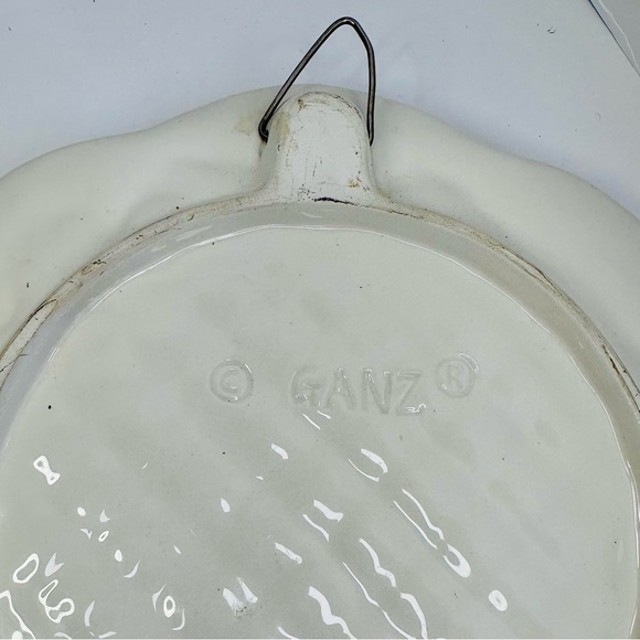 GANZ Embossed Bunny Ceramic Plate 8.5” - Picture 4 of 8